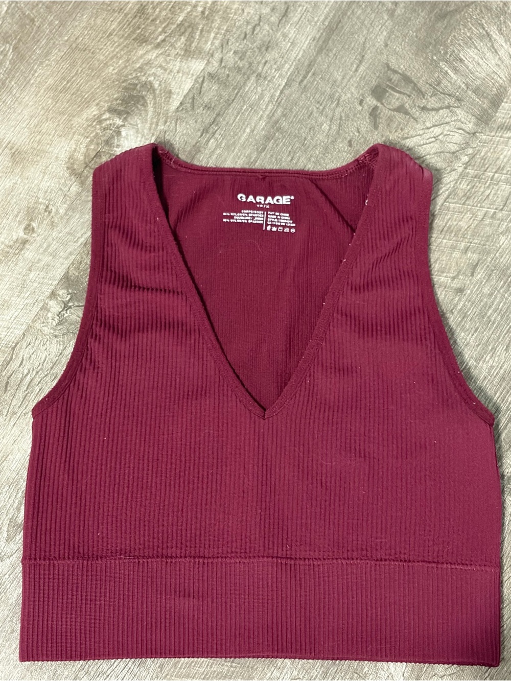 Garage cropped top